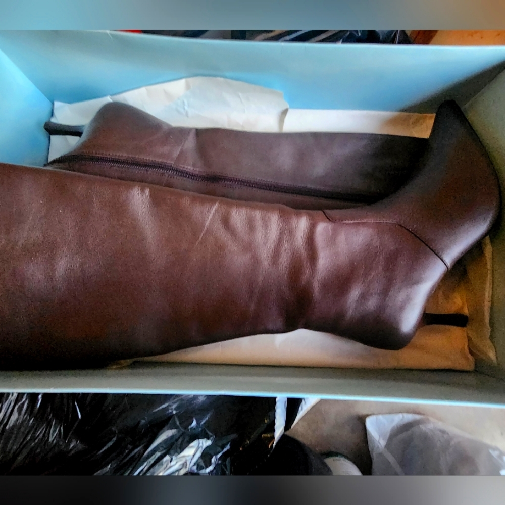 BP Nordstrom, dark brown high heel boot, size 8.5